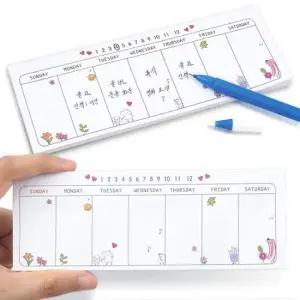 점착메모지 주간 스케줄 노트 주간계획 메모지 메모장 접착 체크