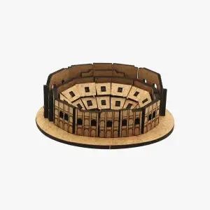 3D나무퍼즐 QBB662Z7 콜로세움 유명건축물 형 만들기