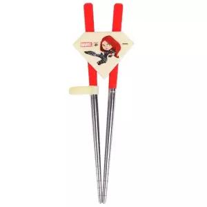 [홈앤키즈]마블 블랙위도우 교정용 스텐젓가락 2단계 보조젓가락 교정 왼손잡이 오른손 양손 연습용