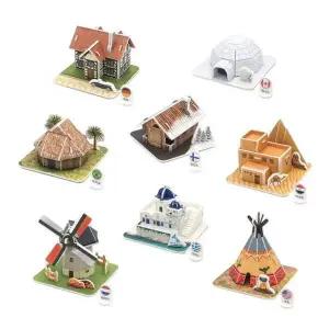 3D입체퍼즐 BWM931V7 세계전통가옥 8종 형 만들기