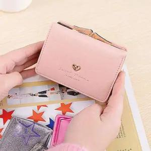 [에이치플러스몰]WL 여성 카드 수납 하트 포인트 파스텔톤 반지갑