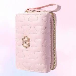 [에이치플러스몰]WL 블랙 레드 여성 반지갑 학생 미니 카드수납 패션지갑