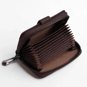 TBZ 베이직디자인 소가죽 카드지갑 브라운 편리한지갑