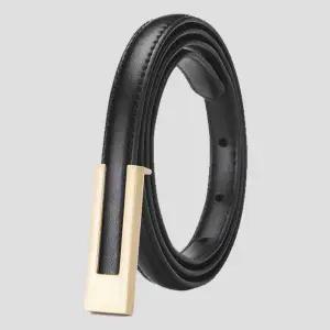 [에이치플러스몰]WL 허리띠 출근룩 가죽벨트 모던 여성 슬림 얇은 정장