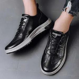 [하프클럽/]남자 패션 운동화 정장 캐주얼룩 겨울철 기모 신발