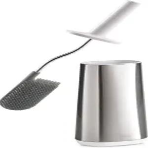 조셉 70517 플렉스 변기 브러시 슬림 홀더 유연한 미끄럼 방지 스테인리스 스틸