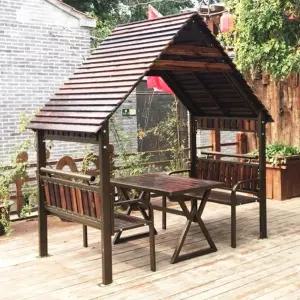 원두막 옥상 오두막 텐트 조립식 정원 바베큐장 파고라 4인