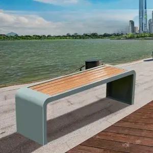 야외벤치 스툴 깔끔한 야외 의자 나무 카페 느릅 현대적