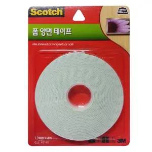 3M 스카치 폼 양면테이프 (12mmx4m) 2140 소품부착
