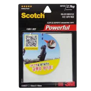 3M 초강력 폼 양면테이프(다용도평면10X10) UPS101