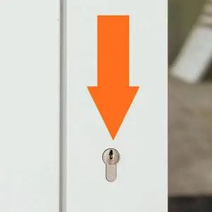 화살표 컬러 형광 스티커