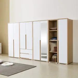 동서가구 프렌드 2서랍 거울 오픈선반장 옷장세트 3240 일반형 DF926563