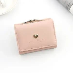 bns 심플한 여성 파스텔 포인트 카드 동전 반지갑 3단 WFLIPIK