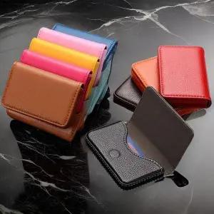 [하프클럽/]여자 데일리 명함 무지 심플 카드 지갑