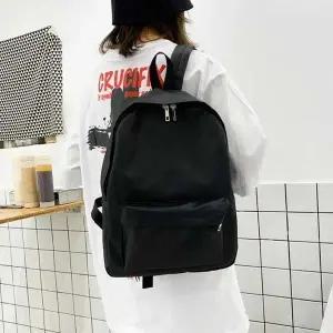 [하프클럽/]직장인 대학생 캐주얼 무지 백팩 코디 쉬운 데일리백