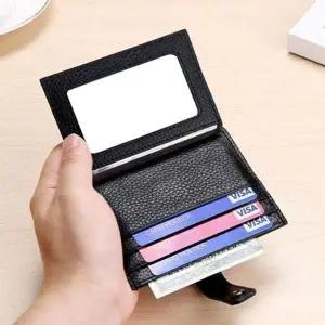 [하프클럽/]직장인 보조지갑 와일드 스트링 소가죽 양면 카드지갑