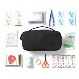 [하프클럽/]캠핑 수납 파우치 카라비너 나침반 로프 단조팩 수첩