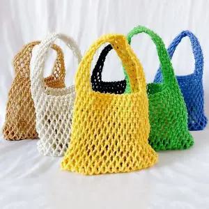 미니 니트 토트백 네트 뜨개 가방 WFJ65AA