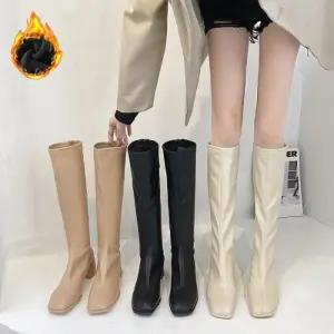여성 캐주얼 가벼운 사계절 기모 롱 부츠 LK-W888N