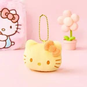 헬로키티 여아 예쁜 책가방 배낭걸이 컬러풀 얼굴인형 가방고리 5cm 옐로우 귀여운