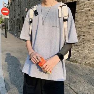 남자반팔티 오버핏티셔츠 라운드티 무지티셔츠 INSUM73