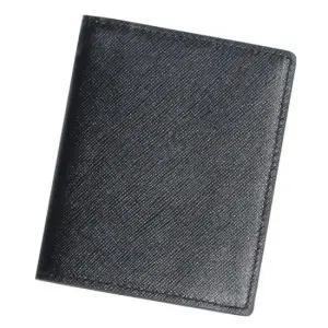 생일선물 웍스 천연소가죽 남성 슬림 반지갑 블랙S GS905