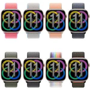 Apple Watch 11 GPS 46mm 로즈 골드 알루미늄 케이스/(스포츠 루프 색상 선택 가능)