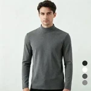 소프트 하프넥 리버드 남성 기모 목폴라티 SD-251229