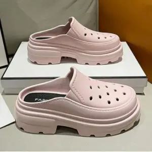 경량 EVA 슬리퍼 키높이 샌들 사무 학교 실내화 통굽_24923529