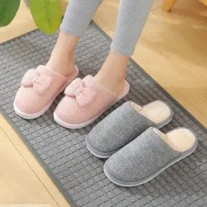 실내화 사무실용 폭신한 편안함 부드러운 리본 슬리퍼_24923612