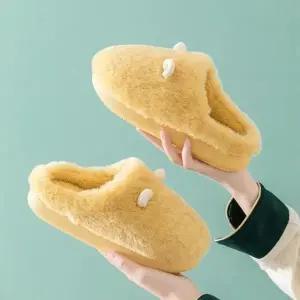 털 실내화 사무실 슬리퍼 따뜻한 겨울 키높이_24923470