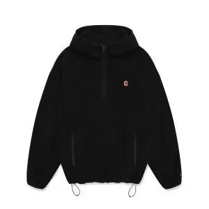 커버낫 COVERNAT C 로고 플리스 오버핏 후디 아노락 블랙 CO2403HD10BK 144132