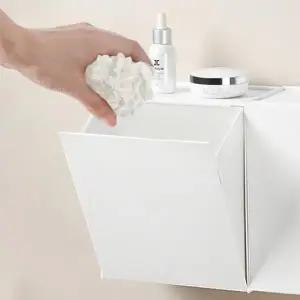 ( )벽걸이 걸이형 휴지통 화장실 욕실 주방 쓰레기통 무타공 부착식 수납 정리함_24924401