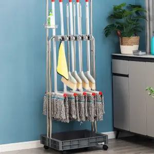 청소도구 거치대 걸이대 대걸래 정리대 보관함