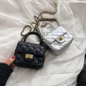 [패션] 앙상블 퀄팅 핸들 체인 크로스백 가방 가죽 미니 백
