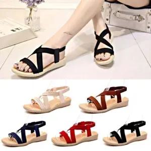 인기상품 밴딩 스트랩 여성화 여름슈즈 캐주얼 데일리 비치슈즈 [W94E27C_260408]