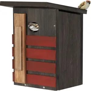 야외용 NatureylWL 블루버드 하우스 버드 DIY 조립 키트 야외 청소용 로빈스 핀치 및 작은 정원 새를 위한