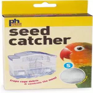 프리뷰 펫 제품 820W 메쉬 버드 시드 캐처 흰색 소형/7