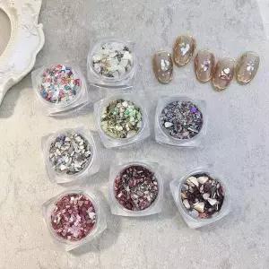 [골드스마일]네일아트 대리석조각무늬 테라조 자개 글리터 5종