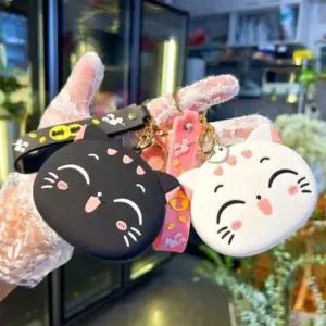 파우치 귀여운 고양이 키링