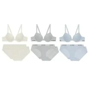 게스 언더웨어 (3종택1)에어로쿨 솔리드 와이어브라1개+팬티2개세트(OEWBR391BP391) 393073