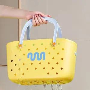 [SBD] 가방 목욕 사우나 탕 물빠짐 바구니 용품 옐로우 욕실