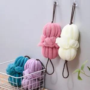 [에스에스_63]펌프킨 길쭉해지는 편리한 바디타올 샤워퍼프