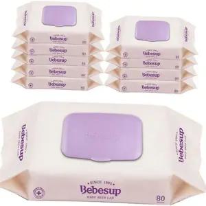 캡형 물티슈 저자극 신생아 80매 아기 물티슈 대용량 데일리 유아 다용도 휴대용 외출용 벌크 소량