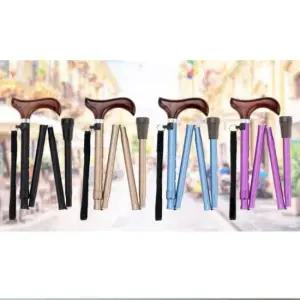 보행보조 어르신 접이식 지팡이 고령자용 노인 휴대용 접는 지