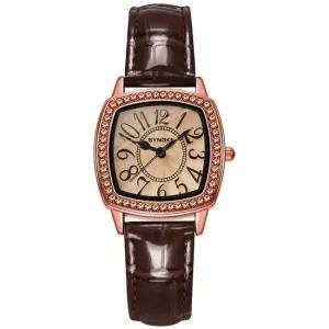 스타일리쉬 레트로 가죽 다이얼 엣지 여성 손목 시계 여자시계 여성시계 손목시계