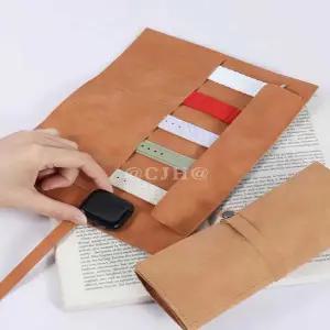 스트랩 파우치 가죽 밴딩 똑딱이 시계 워치 갤럭시 워치3스트랩