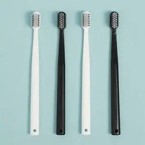 TBZ 미세모 틈새양치 간편 칫솔 4p세트(블랙화이트)