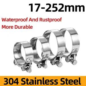 호환  304 스테인레스 스틸 강력한 호스 파이프 튜브 클램프 배기 공기 수도관 씰링 강력한 강도 수리 용접