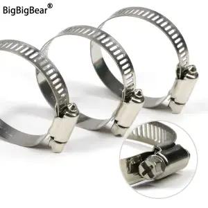 호환  1개 호스 클램프 조절 가능 스테인리스 스틸 8120mm 자동차 연료 튜브 파이프 클램프 웜 기어 플라이